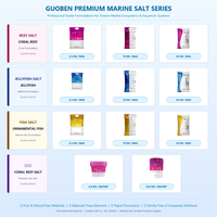 Sel marin synthétique de qualité supérieure pour méduse, prix de gros, 4KG/25KG, chlorure de sodium de qualité alimentaire, sel d'eau de mer pour aquarium