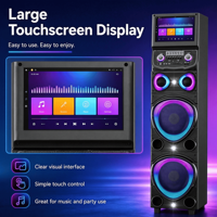 H2210 100W Nouveau haut-parleur karaoké portable avec grand écran HD, Bluetooth puissant, WiFi, son HIFI, système audio tout-en-un