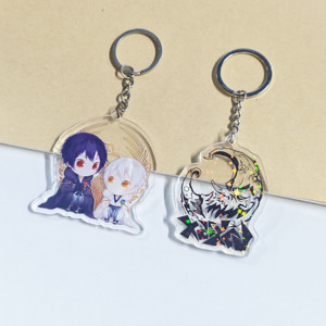 Custom Clear Acrylic <b>Keychain</b> with Holographic Bubble Tea Design Cute Alloy Metal <b>Personalized</b> Keyring and Charm - Product Image 4