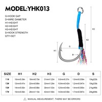 OEM ODM 11 #13 #15 #17 # hameçon simple barbelé pour gabarits en métal pour la pêche en mer hameçon simple en acier à haute teneur en carbone