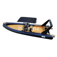 Bateau pneumatique rigide de luxe en aluminium RIB 860 28 pieds à double fond profond Patrouille Aviron Hypalon