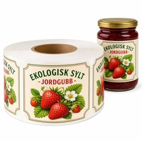 Étiquettes de bouteilles découpées sur mesure, autocollantes, résistantes aux rayures, aux UV, en feuille d'or, imperméables, pour l'emballage des olives