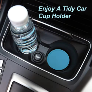 แผ่นรองแก้วซิลิโคนกันลื่นแบบสั่งทำยี่ห้อหัวหลิน ดีไซน์คลาสสิคทรงกลม หลายขนาด (6-20 ซม.) สำหรับแก้วและเครื่องดื่ม - Product Image 6