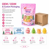 Aneka Permen Lilin Natal 5 Rasa Isi Selai Cair Bentuk Pohon Santa Permen Kenyal