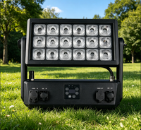 Barre de lumière LED sans fil étanche IP65 pour extérieur, WiFi DMX512, 18x20W RGBWA 6-en-1, à batterie, pour scène, mariage, éclairage mural