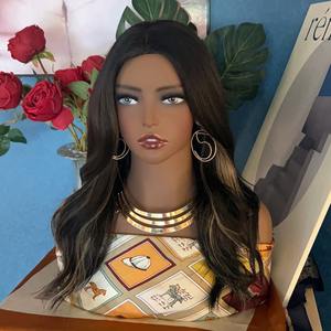 Peluca de color piel, modelo de cabeza de maniquí, <span class=keywords><strong>persona</strong></span> negra con hombros dobles - Product Image 3