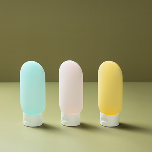 ขวดซิลิโคนเปล่าขนาด60มล. แบบบีบพกพากันรั่วโลโก้ออกแบบได้ตามต้องการ - Product Image 2