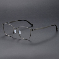 Montures de Lunettes Optiques en Titane Pur Doré 80991 – Design Unisexe, Vente en Gros, Montures de Prescription