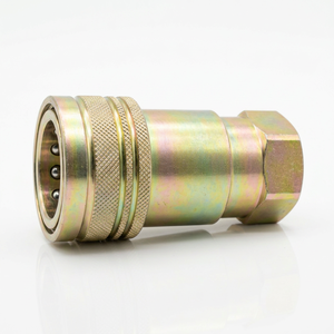 ข้อต่อไฮดรอลิกแบบเร็วเชื่อมต่อ ISO7241-A ชุบสังกะสี ทนแรงดันสูง ขนาด 1/4 นิ้ว สำหรับปั๊มรถขุดขนาดเล็ก - Product Image 4