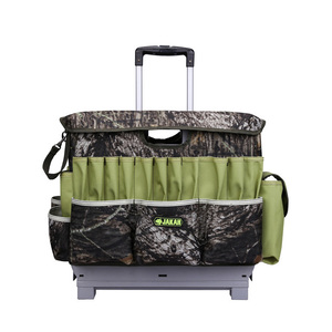 18 "tùy chỉnh có thể gập lại ráp Tote Túi tổ chức xe đẩy bánh xe công suất lớn Cán công cụ lưu trữ cán thuận tiện - Product Image 3