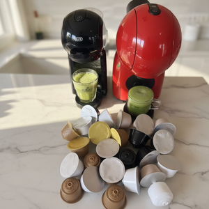 แคปซูลกาแฟคุณภาพสูงที่ใช้ร่วมกับเครื่อง <span class=keywords><strong>Dolce</strong></span> <span class=keywords><strong>Gusto</strong></span> ได้ กาแฟและชา แคปซูลมัทฉะพร้อมนมสำเร็จรูปสำหรับใช้ในบ้าน - Product Image 2