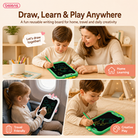 Tablette de dessin LCD 10 pouces pour enfants, motifs dinosaure et licorne, effacement à une touche, 200 000 dessins, jouet écologique, cadeau