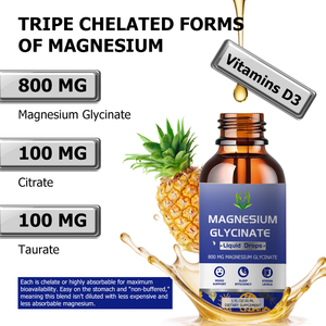 Gotas Líquidas de Glicinato de Magnesio 800MG, Apoyo Inmunológico, Eficiencia del Sueño, Función Intestinal y Muscular - Product Image 5
