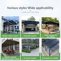 Auvent de voiture moderne et simple en aluminium de qualité aéronautique pour extension de carport de villa et abri de stationnement, taille personnalisable