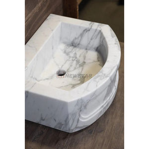 Newstar Moderne Calacatta Marbre Creative Lavabo <span class=keywords><strong>Petit</strong></span> <span class=keywords><strong>Meuble</strong></span> Mural Balcon <span class=keywords><strong>Salle</strong></span> <span class=keywords><strong>De</strong></span> Bains avec Logo Personnalisé - Product Image 1