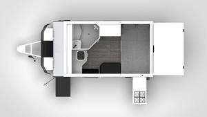 Ybrid-caravana RV con ducha, combo de aseo, 12 pies - Product Image 4