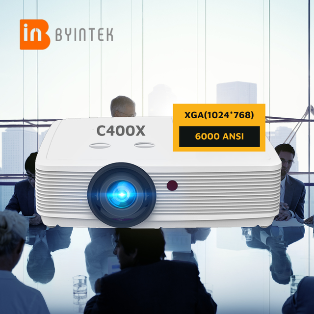 For Cloud C400X Professional Business Projector 5500 ANSI High Lumens Lamp Projector 3LCD Overhead XGA Built-In Speakers