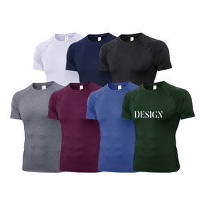 เสื้อยืดผู้ชายสีพื้นไซส์ใหญ่ ผ้าสแปนเด็กซ์/โพลีเอสเตอร์ ระบายอากาศได้ดี กันยับ พิมพ์โลโก้ด้านหน้าตามสั่ง ขายส่ง - Product Image 3