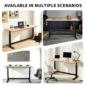 Escritorio <span class=keywords><strong>de</strong></span> Pie con <span class=keywords><strong>Altura</strong></span> Ajustable Manualmente y Diseño Personalizado; el Último Modelo <span class=keywords><strong>de</strong></span> <span class=keywords><strong>Banco</strong></span> <span class=keywords><strong>de</strong></span> <span class=keywords><strong>Trabajo</strong></span> <span class=keywords><strong>de</strong></span> Madera Maciza con Manivela - Product Image 2
