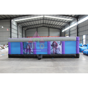Labyrinthe gonflable sur le thème des zombies, personnalisé OEM, <span class=keywords><strong>maison</strong></span> hantée avec impression numérique, PVC de qualité commerciale pour la vente en gros - Product Image 4