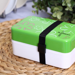 Japanese Style Bento Box Rectangle Plastic Lid <b>Microwaveable</b> Lunch Box For All - Product Image 4
