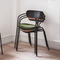 Chaise de salle à manger en fer forgé SHANMU Iron Master Designer Praying Mantis, multifonctionnelle, moderne, minimaliste, style nordique, pour restaurant