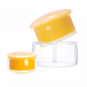 Pot à beurre <span class=keywords><strong>en</strong></span> <span class=keywords><strong>verre</strong></span> personnalisé, forme <span class=keywords><strong>cloche</strong></span>, avec couvercle - Product Image 2