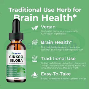 Ausreson OEM витамины женьшень экстракт гинкго билоба жидкие капли напитки добавка для мозга гинкго билоба жидкость - Product Image 3