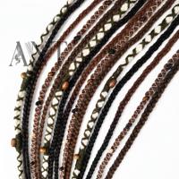 Élastique à cheveux tressé bohème de qualité supérieure, style rétro ethnique, pré-bouclé, facile à poser, extension de cheveux tressée pour femme