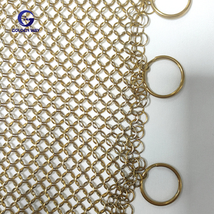 <span class=keywords><strong>Cortinas</strong></span> <span class=keywords><strong>de</strong></span> Lujo <span class=keywords><strong>de</strong></span> <span class=keywords><strong>Acero</strong></span> Inoxidable 316L - Cortina Moderna <span class=keywords><strong>de</strong></span> Malla Metálica para Decoración Interior y Exterior del Hogar y la Oficina, Tamaño Personalizado - Product Image 2