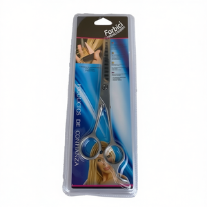 Forbici da Parrucchiere con Lama Dritta e Manico in Acciaio Inossidabile per Uso Professionale - Product Image 1