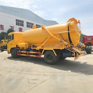 Factory Sale Dongfeng 4x2 Diesel Sewer Jetting Pressure Wash Truck 12cbm 16m3 Vacuum Tanker <b>Pump</b> Sewage Cleaning <b>Suction</b> - Product Image 3