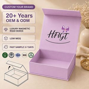 Cajas de Papel con Logotipo Personalizado CRD, Cierre Magnético, Caja de Regalo Rígida Plegable, Empaque de Lujo para Joyería y Relojes - Product Image 1