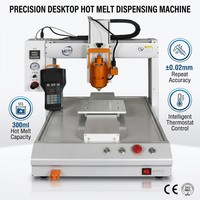 Máquina Dispensadora de Pegamento Frío de Alta Precisión, Robot de Escritorio Automático de 300 ml, Precisión de 0.02 mm, para Electrónica Industrial