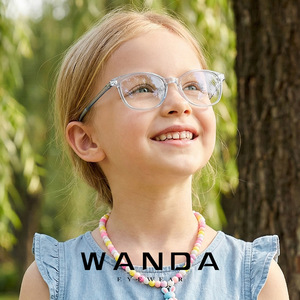 Lunettes pour enfants Wanda K8219, verres ronds en PC, protection contre la lumière bleue, lunettes pour myopie - Product Image 1