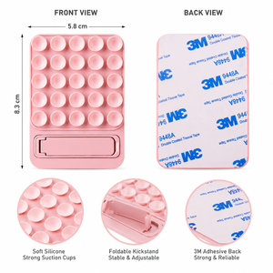 ที่ยึดโทรศัพท์แบบซิลิโคนกันลื่นพร้อมที่วางบัตร ดูได้ทุกที่แบบแฮนด์ฟรี - Product Image 6