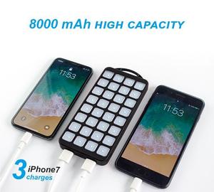 Chargeur portable solaire Powerbank 8000mAh téléphone portable double USB Charge rapide <span class=keywords><strong>batterie</strong></span> <span class=keywords><strong>externe</strong></span> solaire pour téléphone - Product Image 3