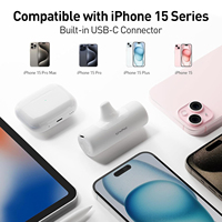 Cargador Portátil Mini LinkPod 4Pro Versión Actualizada 4500mAh 15W con Conector USB C y Cable Integrado