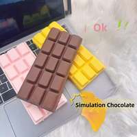 Jouet anti-stress en mousse PU OEM, chocolat anti-stress, matière non toxique, détendez votre esprit