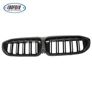 Parrilla delantera de fibra de carbono negra brillante, rejilla delantera de doble línea para <span class=keywords><strong>BMW</strong></span> G20 G21 <span class=keywords><strong>330i</strong></span> M340i 2019 2020 <span class=keywords><strong>2021</strong></span> - Product Image 6