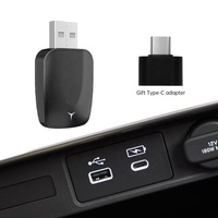 Dongle sans fil CarPlay Android Auto pour voiture d'origine avec CarPlay filaire, adaptateur CarPlay sans fil, connexion rapide Bluetooth Wifi