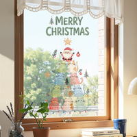Adornos Navideños para Ventanas con Diseño de Árbol de Navidad, Resistentes a los Rayos UV, Impermeables, Ecológicos, Removibles y Reutilizables, Decoración Festiva para el Hogar