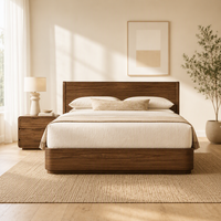 Lit de luxe pour chambre de villa de resort, lit rembourré de luxe pour chambre de resort, mobilier d'intérieur, mobilier de chambre d'hôtel moderne