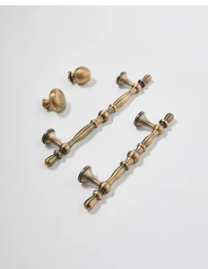 Mỹ Cổ Điển Antique Bronze Rắn Brass Tủ Cửa Núm Và Xử Lý Tủ Bếp Ngăn Kéo Xử Lý/Thả Vận Chuyển Có Sẵn - Product Image 6