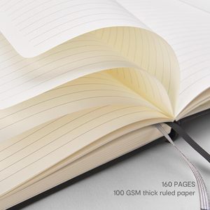Promotional Customized Box Packaging Gift Box <b>A5</b> Pu Leather <b>Notebooks</b> Bulk Hardcover Pu <b>Notebook</b> With Pen Holder - Product Image 5