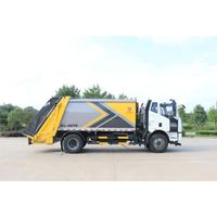 Promotion Spéciale Camion Compacteur à Ordures FAW J6 4X2 15 Mètres Cubes à Chargement Arrière, Taux de Compression Élevé, Camion de Collecte des Déchets Sanitaires