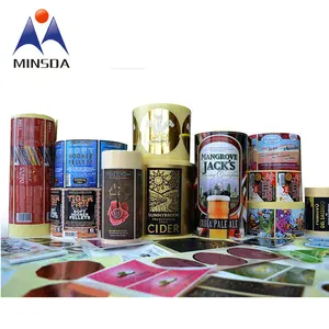 Minsda定制印刷健康药物紫外线瓶贴营养补充剂标签