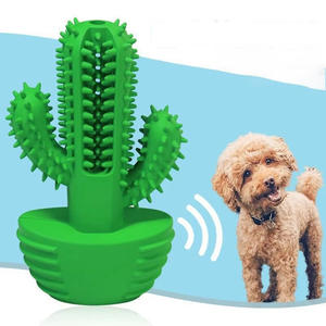 Juguete Masticable Ecológico de Goma con Sonido de Cactus para Perros, Resistente a Mordidas Medianas, para Limpieza Dental, Venta al por Mayor - Product Image 1
