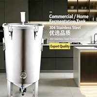 Fermenteur en acier inoxydable 304 de 30, 60, 100 litres / Réservoirs de fermentation / Équipement de brassage pour brasseur amateur / Fermenteur conique