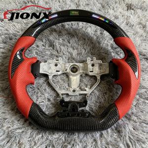 Volant de voiture pour Lexus <span class=keywords><strong>ES</strong></span> IS GS LS NX RX ES200 ES300 ES350 Series, volant personnalisé en fibre de carbone avec LED - Product Image 6